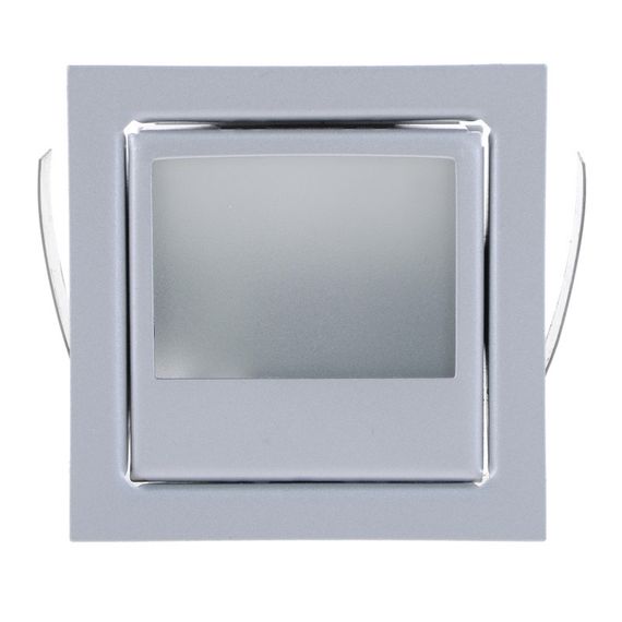 Світильник меблевий точковий квадрат HDL-07-втL10A SILVER G4 20W 12V