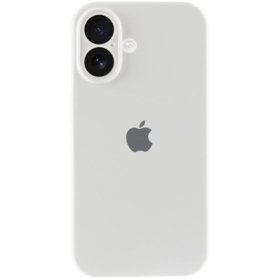 Чехол Silicone Case Full Camera Protective (AA) для Apple iPhone 16 (6.1") Белый / White | Зображення 1