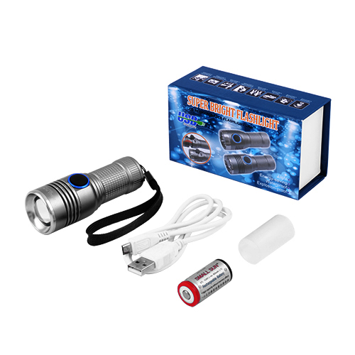 Фонарь Small Sun R840 со светодиодом XPE, АКБ, zoom | Зображення 1