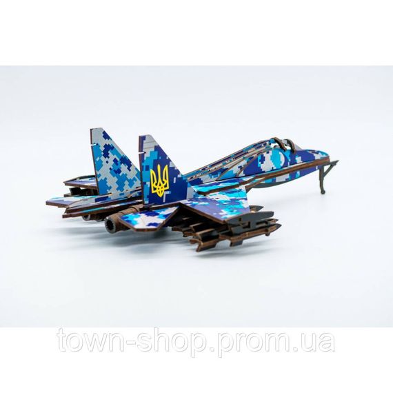 Деревянный 3D конструктор "МИГ-29" Арт-00654, 94 детали | Зображення 2
