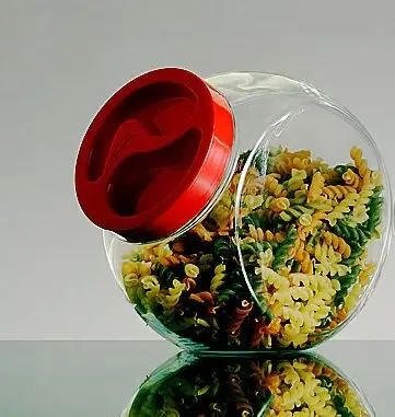 Стеклянная емкость для хранения сыпучих продуктов с крышкой Pasabahce Bella 1,5 л, банка для круп 80000 | Зображення 3