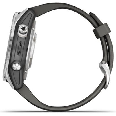 Смарт-часы Garmin fenix 7S Pro Solar, Glass, SS w/Graphite band, GPS (010-02776-01) | Зображення 6