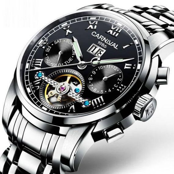 Часы мужские Carnival First в фирм. кожаной коробочке