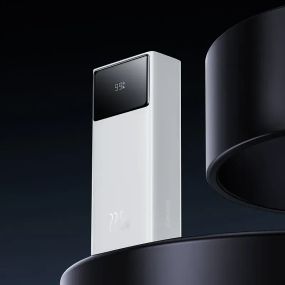 Повербанк Baseus Star-Lord 30000mAh 22.5W з LED-дисплеєм, білий, Power Bank QC USB + Type-C