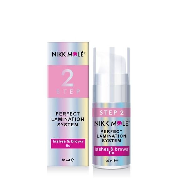Второй состав для ламинирования бровей и ресниц Nikk Mole STEP No2 Lashes & Brows Fix, 10 мл
