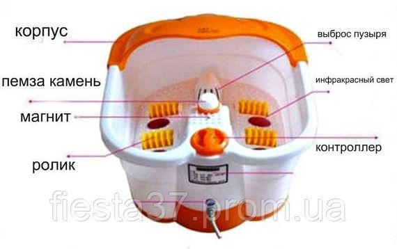 Ванночка - масажер для ніг гідромасажна з ІЧ підігрівом Multifunction Footbath Massager, Новинка | Зображення 4