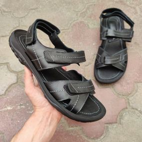 Сандалі чоловічі великий розмір 46 47 48 49 50 босоніжки чоловічі чорні