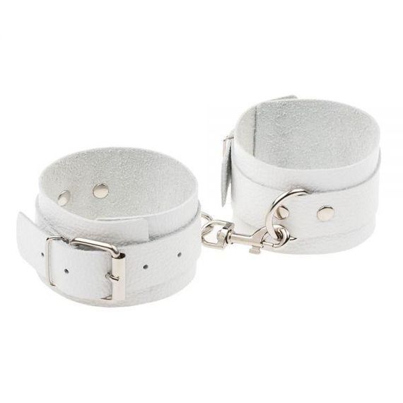 Оковы Leather Standart Leg Cuffs, White Sex Aura