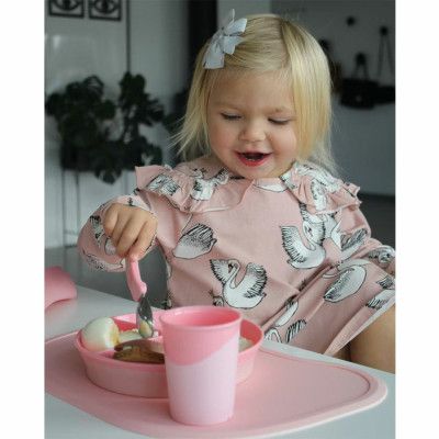 Набор детской посуды Twistshake Pastel Pink коврик с тарелкой (78129) | Зображення 1