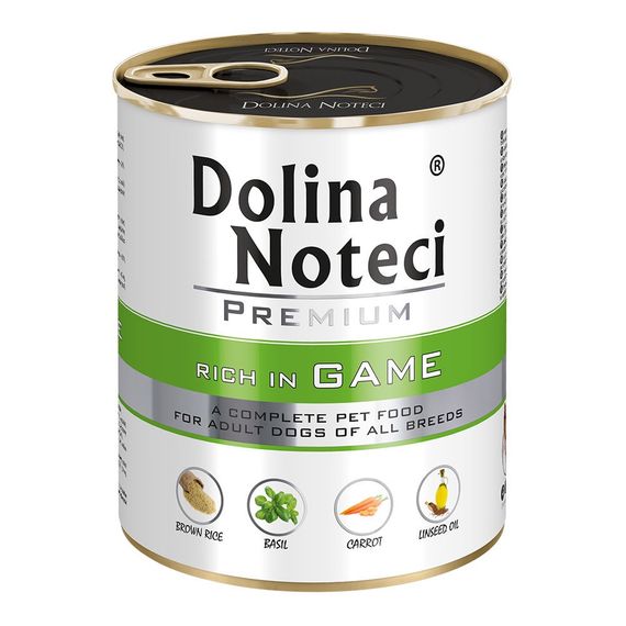 Влажный корм для собак с дичью Dolina Noteci Premium Dog Game, 800 гр