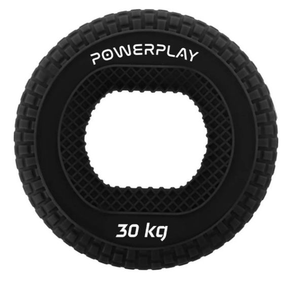 Еспандер кистьовий силіконовий PowerPlay PP-4333 Hand Grip Hard 30 кг Чорний (PP_4333_Black_30kg)