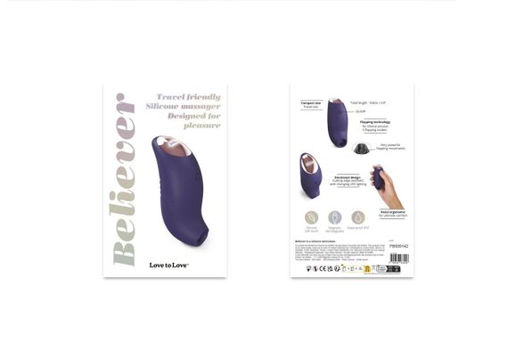Вакуумный клиторальный стимулятор Love To Love BELIEVER – MIDNIGHT INDIGO sexstyle | Зображення 13