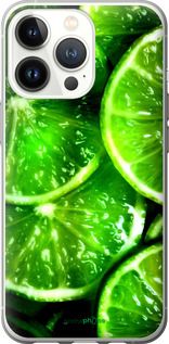 Чохол на iPhone 13 Pro Зелені часточки лимона "852u-2372-2448"