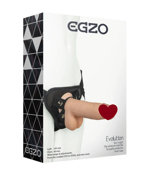 Страпон жіночий EGZO Evolution STR006 ( 16,5 см х 4 см) Sex Aura