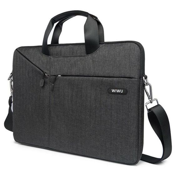 Сумка для ноутбуку WIWU City Commuter Bag 15.6" Grey Black | Зображення 1