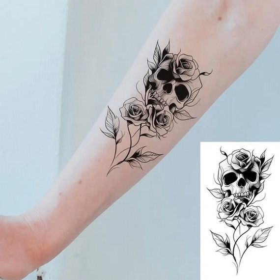 Набор детских временных тату "Черные мини №5" black-tattoo-mini-set-5-T | Зображення 5