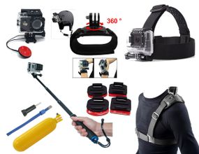 Набор креплений, аксессуаров N5 для экшн камер SJCAM, GoPro, Xiaomi, Atrix, Airon, EKEN