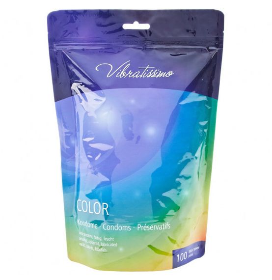 Презервативи - Vibratissimo Color, 100 шт. Sex Aura | Зображення 1