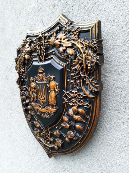 Панно з українською символікою Об'ємне панно на стіну герб України | Зображення 2