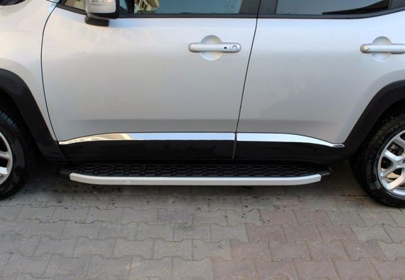 Молдинг дверний (4 шт, нерж) для Jeep Renegade