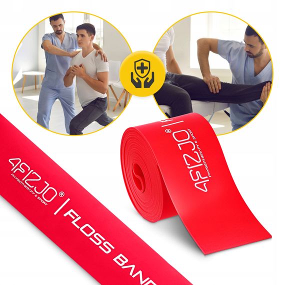 Стрічка компресійна для флосингу 4FIZJO Floss Band 207 x 5 x 0.15 см Red (P-5905973405249) | Зображення 4