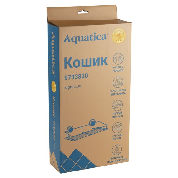 Кошик Aquatica на вакуумних присосках s38 354×175×87мм (9783830) | Зображення 1