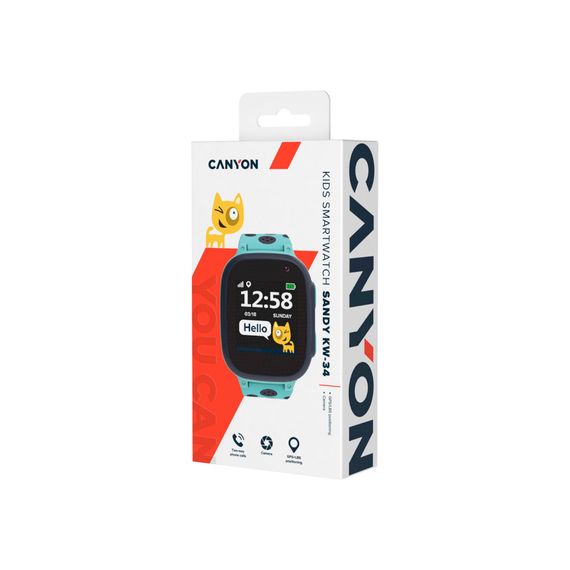 Смарт-годинник Canyon CNE-KW34BL Kids smartwatch Sandy, Blue (CNE-KW34BL) | Зображення 5