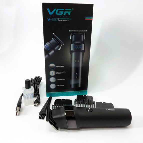 Профессиональная машинка для стрижки с насадками VGR V-987, Стильная машинка для стрижки DV-41 | Зображення 2