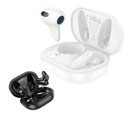 Беспроводные Bluetooth наушники в кейсе XPRO BW18 чёрные и белые +LED индикатор (38932-01_462)