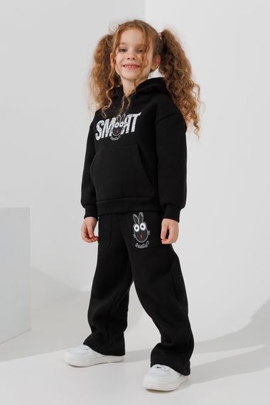 Костюм худі+штани для дiвчинки Firesh 48 104 см Чорний shop (2000990861610)