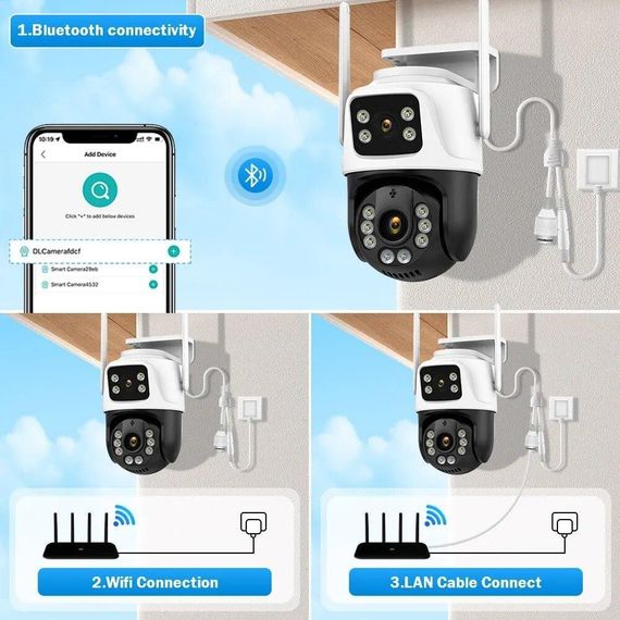 Зовнішня 8 MP IP WiFi камера TOX EP6-QQ-8M ICSEE | Зображення 4