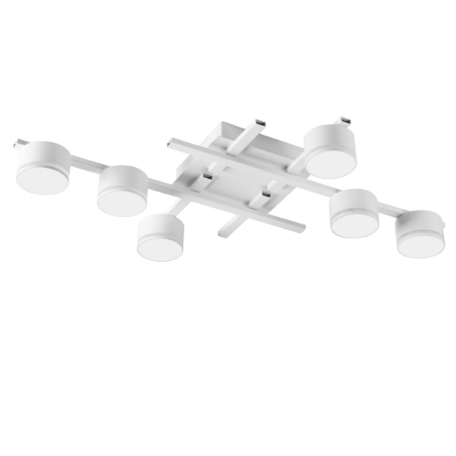 Світильник VIDEX під лампу 6xGX53 накладний Білий (VL-SPF31-6W) | Зображення 2