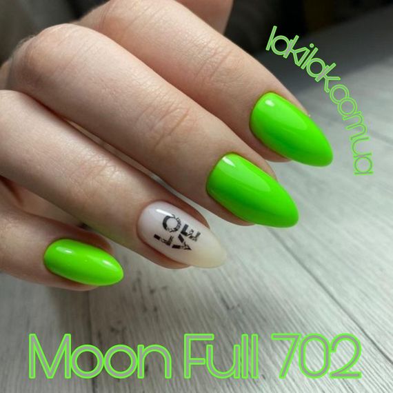 Гель-лак Moon Full Neon №702 салатовий яскравий 8 мл