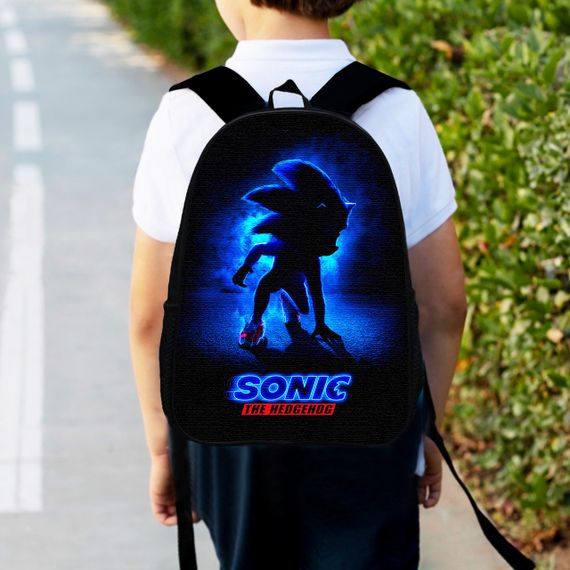 Рюкзак детский Супер Соник"Super Sonic" 34х27см,городской ранец для мальчика с принтом (00372)