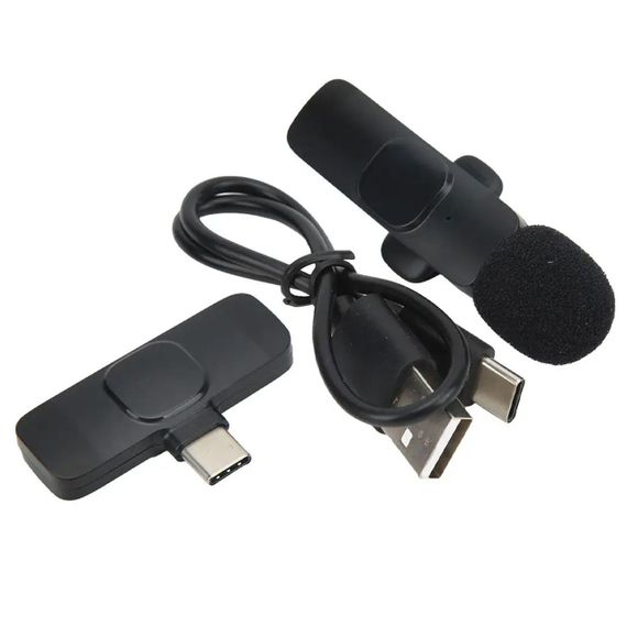 Бездротовий петличний мікрофон для телефона, з Type-C, K8 / Мікрофон петличка з прищіпкою | Зображення 8