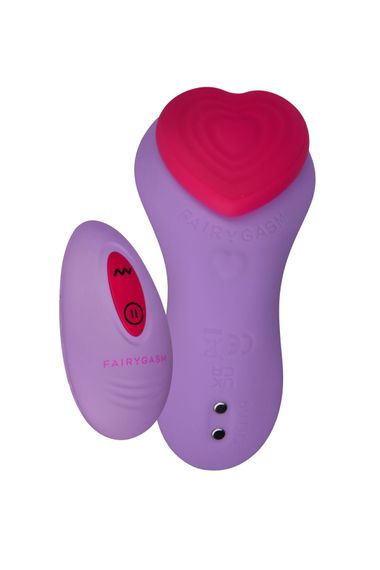 Вібратор у трусики FairyGasm HeartGem violet, на магніті, пульт ДК | Зображення 1