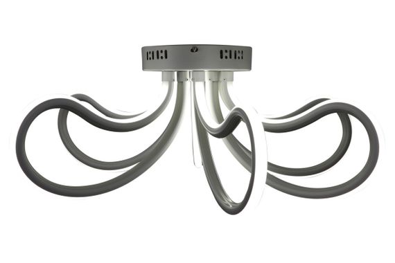 Люстра світлодіодна стельова LED світильник для квартири на стелю лед з пультом 25583 Білий 26х71х71 см. | Зображення 6