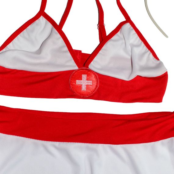 Ігровий костюм Медсестра з панчохами Babydoll 44 M/L 225-1 | Зображення 4