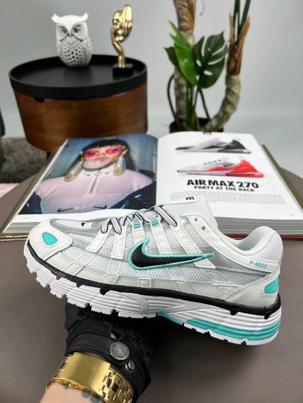 Кросівки  P-6000 W White Black Mint , текстиль , В'єтнам | Зображення 4