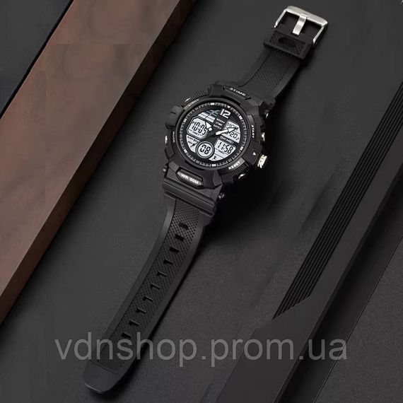 Чоловічі водостійкі кварцові годинники SKMEI 2354BK, Спортивні міцні годинники Армійські топ RK-60 | Зображення 2