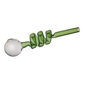 Кальян Стеклянная Трубка Спираль "Spiral Oil Pipe Green"