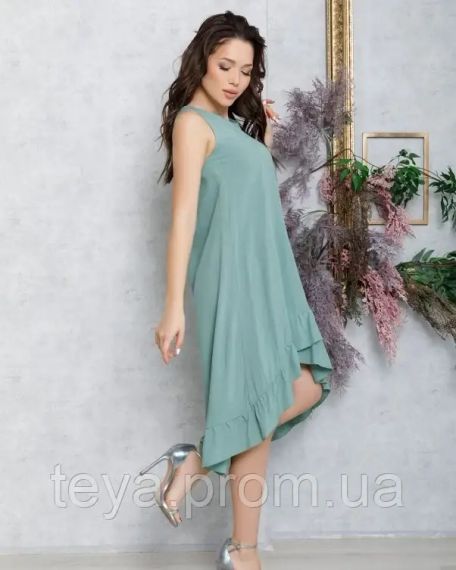 Плаття для жінок колір м'ятний розмір S FI_007211 | Зображення 1