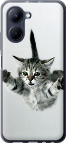 Чехол на Realme C33 Летящий котёнок "2322u-2870-17620"