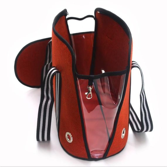 Сумка переноска Zoo-hunt для малых пород собак и котов Олимп №1 23х43х34 см красная | Зображення 2