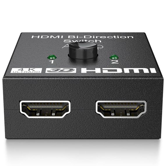 HDMI разветвитель двунаправленный Bi-Direction Switch на 2 порта Addap HVS-03 | переключатель + коммутатор 2 в 1 | Зображення 4