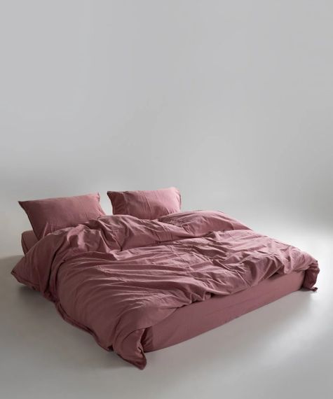 Постельное белье Limasso Stonewashed Ranforce 200 х 220 см Old Rose | Зображення 2