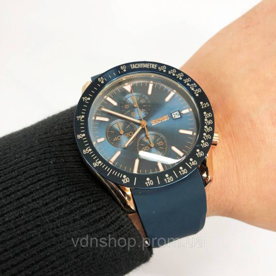 Годинники наручні чоловічі стильні модні красиві, Круті чоловічі годинники сучасні EB-72 | Зображення 9