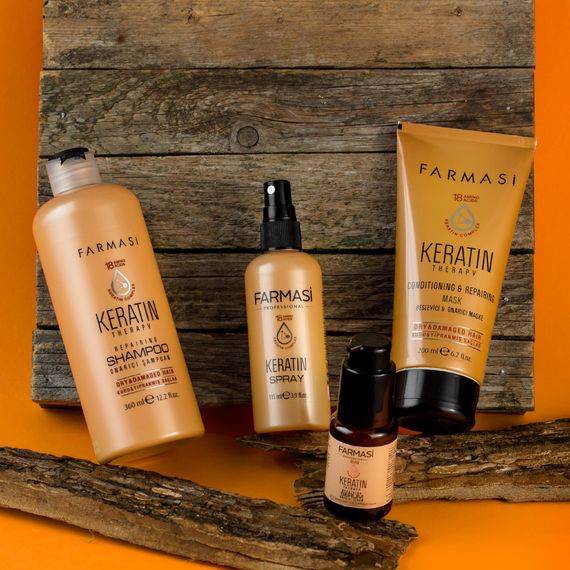 Сыворотка для волос Keratin Therapy с кератином Farmasi 30 мл | Зображення 7