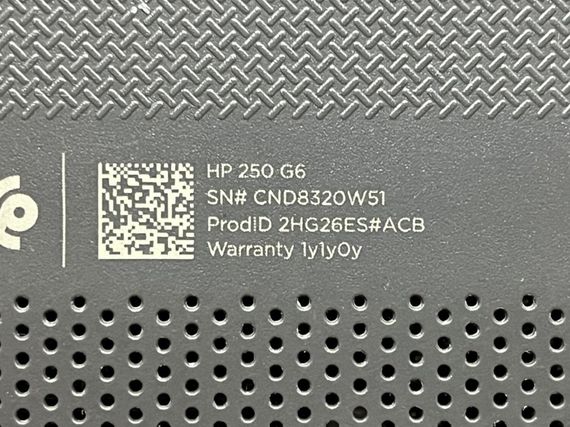 Ноутбук HP 250 G6 / 15.6" (1920x1080) TN / Intel Core i3-6006U (2 (4) ядра по 2.0 GHz) / 4 GB DDR4 / 120 GB SSD / Intel HD Graphics 520 / WebCam б/в | Зображення 6