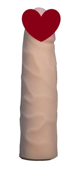 Насадка для страпона тілесна EGZO CIBERSKIN NSTR01 ( 17 см х 4 см ) Sex Aura